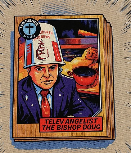 SCAN QR BARCODE LINK TO THE BISHOP DOUG TV CHANNEL'S TELEVANGELIST THE BISHOP DOUG 304 952 4225